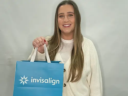 An Invisalign patient at Park Place Dental